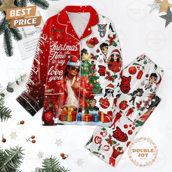 Michael Jackson Christmas Is The Time To Say I Love You Pajamas Set