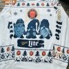 Miller Lite Christmas Sweater – Funny Ugly Holiday Sweater with Beer Can Design, Men’s and Women’s Sizes