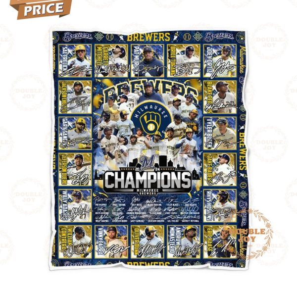 Milwaukee Brewers 2024 Champions Blanket