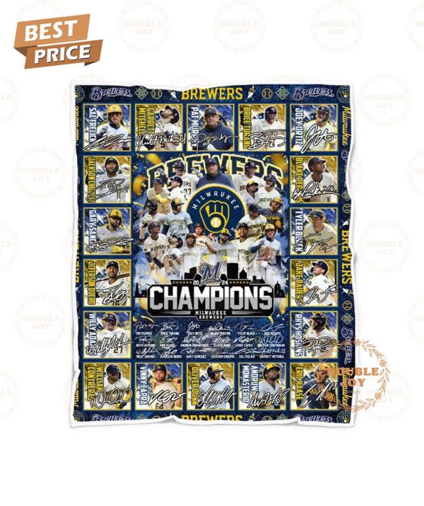 Milwaukee Brewers 2024 Champions Blanket