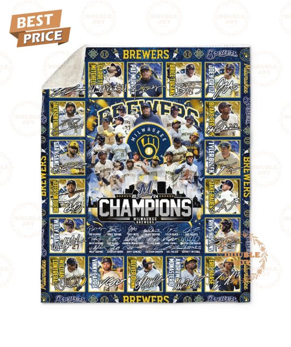 Milwaukee Brewers 2024 Champions Blanket