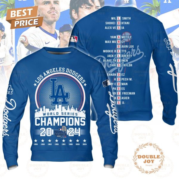 LA Dodgers World Series Champions 2024 T-Shirt, Hoodie – Blue