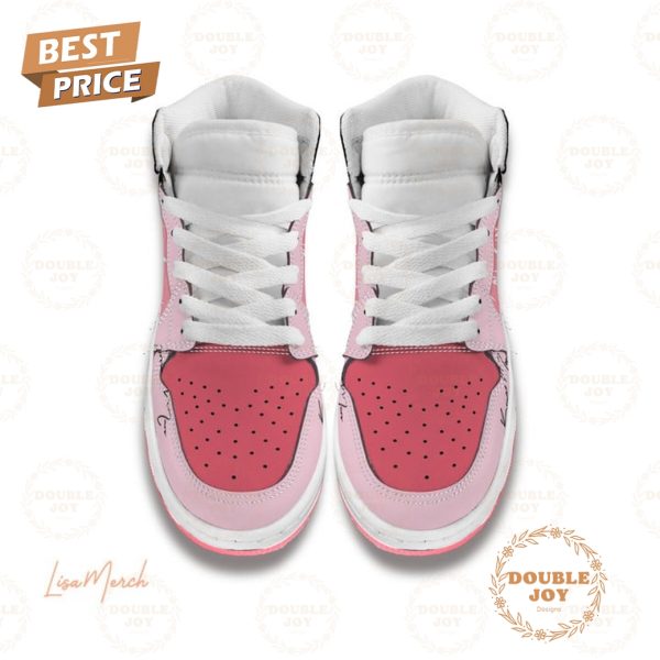 Bruno Mars & Rose Apt Pink Design Jordan 1 High Top Shoes