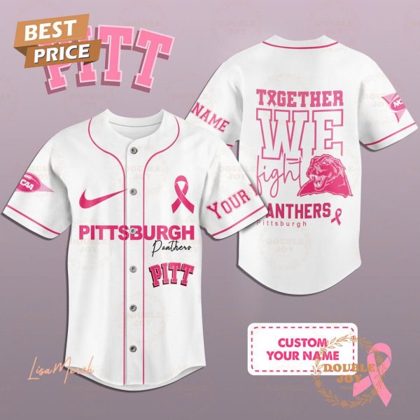 Together We Fight Pittsburgh Panthers Custom Name Baseball Jersey