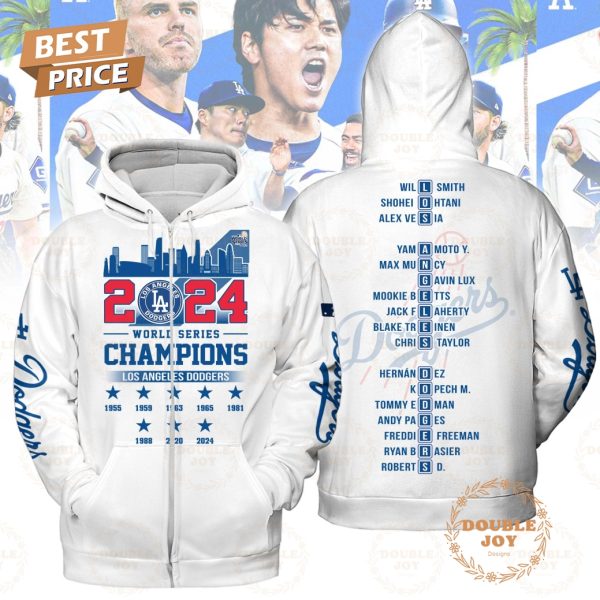 2024 World Series Champions LA Dodgers T-Shirt, Hoodie – Blue – YA81