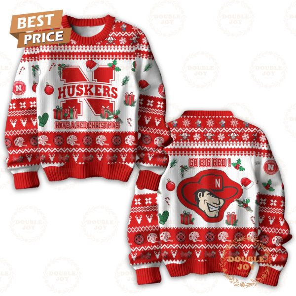 Nebraska Cornhuskers Have A Red Christmas Go Big Red! Sweater