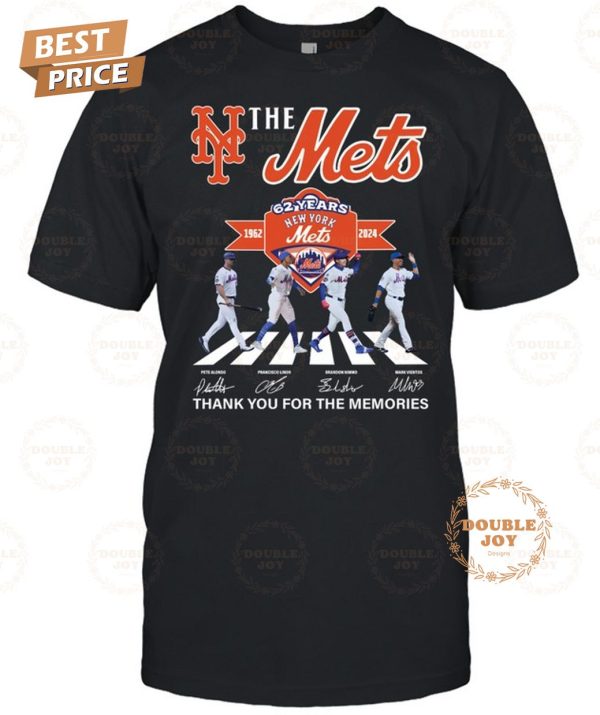 New York Mets 62 Years 1962-2024 Thank You For The Memories T-Shirt