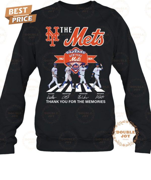 New York Mets 62 Years 1962-2024 Thank You For The Memories T-Shirt