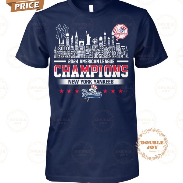 New York Yankees 2024 American League Champions T-Shirt