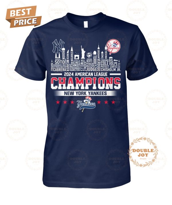 New York Yankees 2024 American League Champions T-Shirt