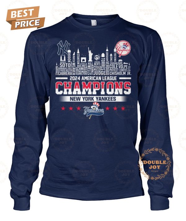 New York Yankees 2024 American League Champions T-Shirt