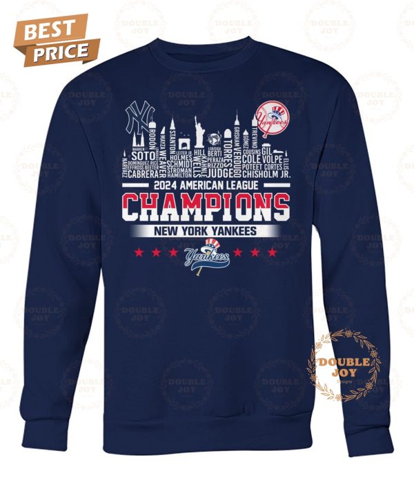 New York Yankees 2024 American League Champions T-Shirt