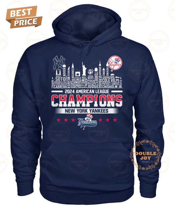 New York Yankees 2024 American League Champions T-Shirt