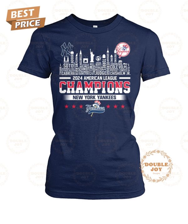 New York Yankees 2024 American League Champions T-Shirt