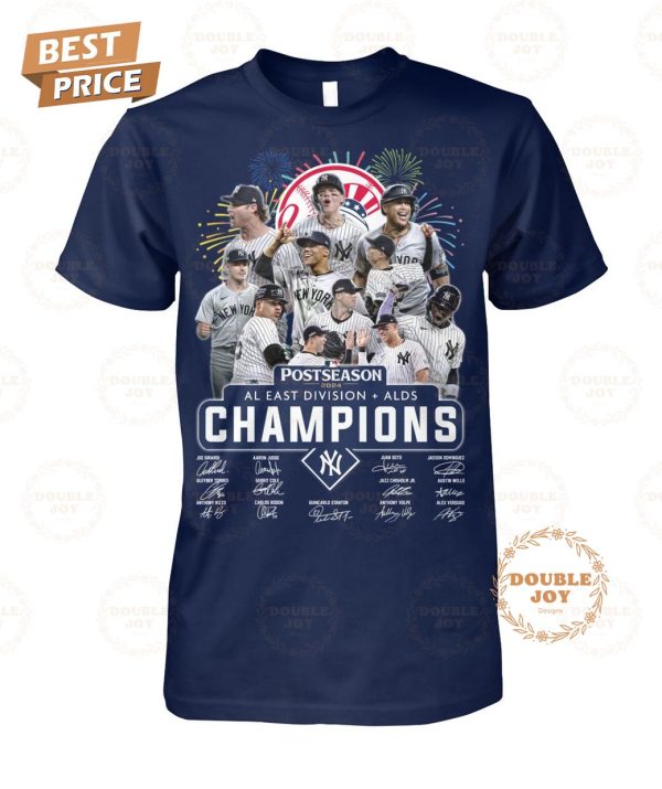 New York Yankees Postseason 2024 AL East Division ALDS Champions 2D T-Shirt