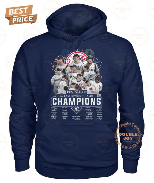 New York Yankees Postseason 2024 AL East Division ALDS Champions 2D T-Shirt