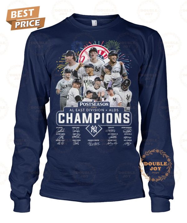 New York Yankees Postseason 2024 AL East Division ALDS Champions 2D T-Shirt