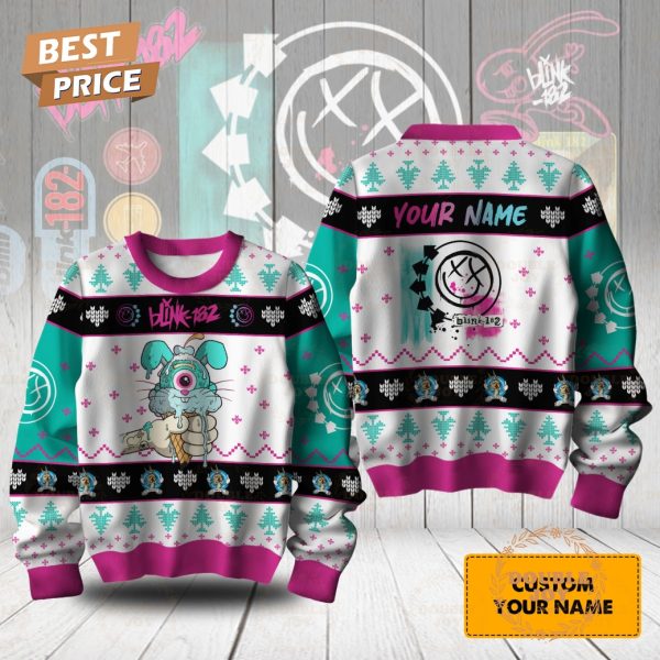 Blink-182 Album Merry Christmas Custom Name Sweater