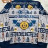 Miller Lite Ugly Christmas Sweater – Reindeer and Snowflake Holiday Design, Funny Beer-Themed Sweater for Men and Women