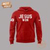 Ohio State Buckeyes Jesus Won 2024 3D T Shirt Red Awesome Pic guys