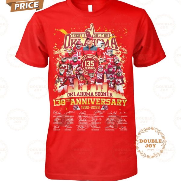 Oklahoma Sooners 130th Anniversary 1895-2025 T-Shirt