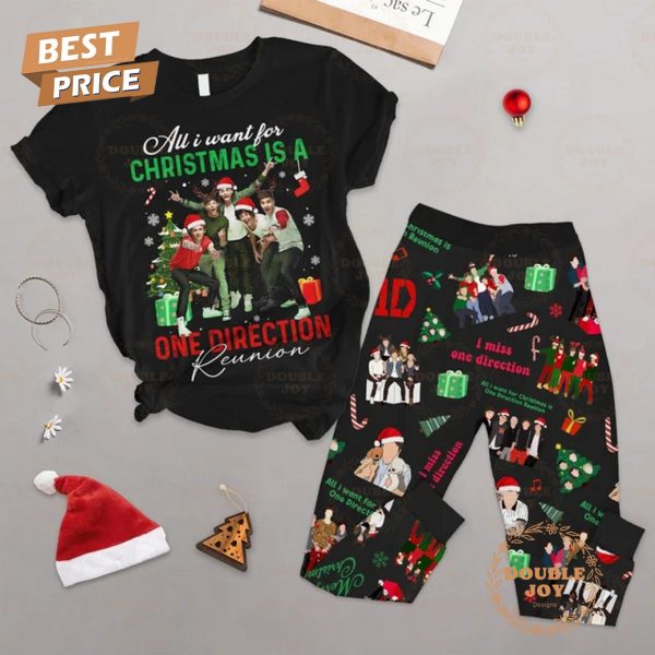 One Direction All I Want For Christmas Is A Reunion Fleece Pajamas Set