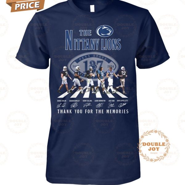 Penn State Nittany Lions 137th 1887-2024 Thank You For The Memories 2D T-Shirt