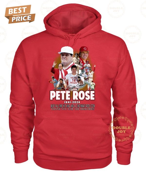 Pete Rose 83th 1941-2024 Thank You For The Memories T-Shirt