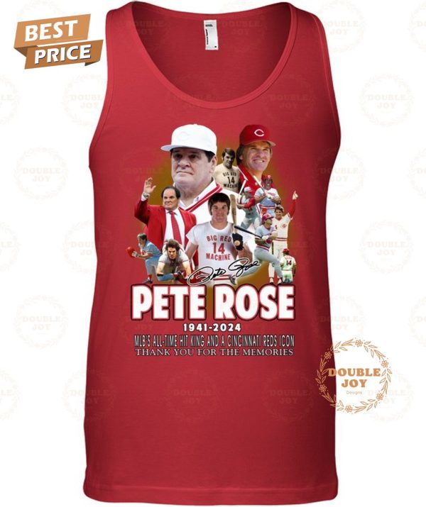 Pete Rose 83th 1941-2024 Thank You For The Memories T-Shirt