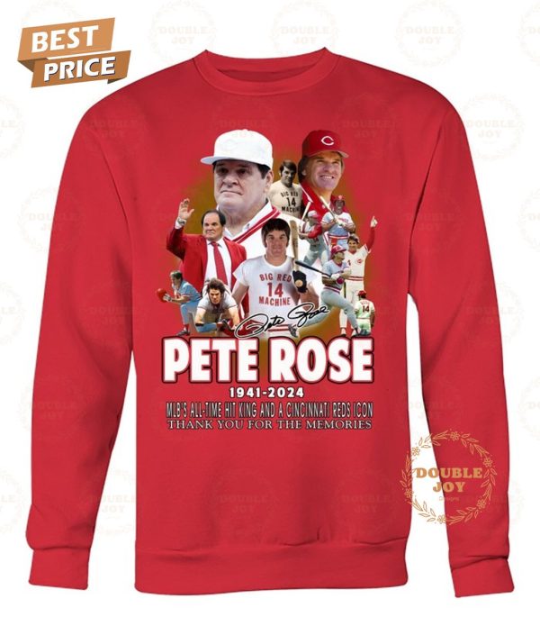 Pete Rose 83th 1941-2024 Thank You For The Memories T-Shirt