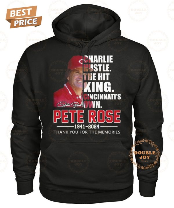 Pete Rose The Hit King 83th 1941-2024 Thank You For The Memories T-Shirt