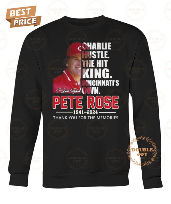 Pete Rose The Hit King 83th 1941-2024 Thank You For The Memories T-Shirt