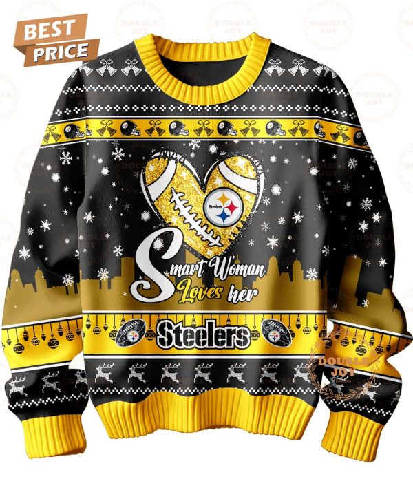 Pittsburgh Steelers Smart Woman Loves Her Christmas Sweater