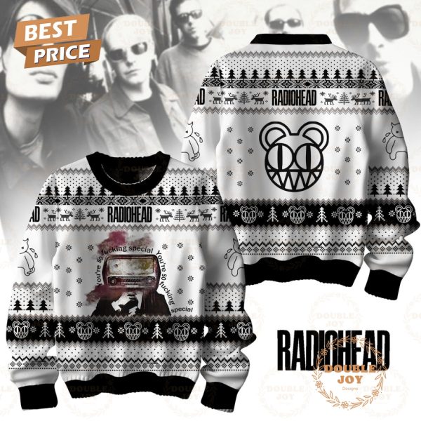 Radiohead Rock Band You’re So Fucking Special Christmas Sweater