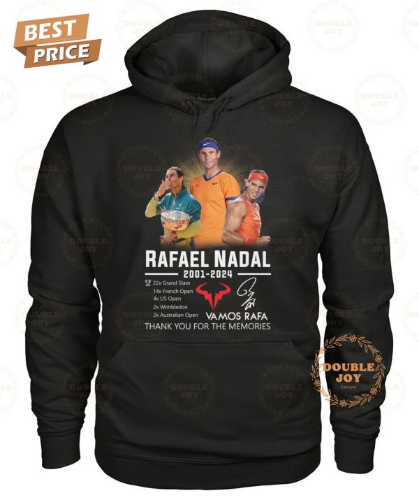 Rafael Nadal 2001-2024 Thank You For The Memories 2D T-Shirt