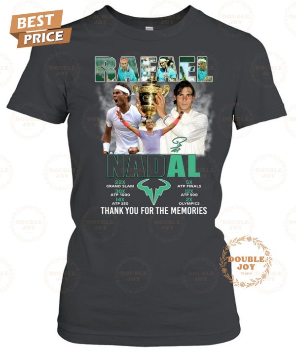 Rafael Nadal Thank You For The Memories 2024 2D T-Shirt