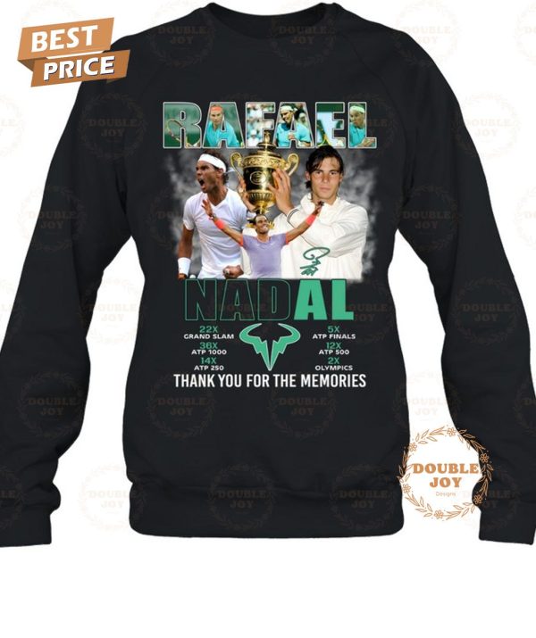 Rafael Nadal Thank You For The Memories 2024 2D T-Shirt