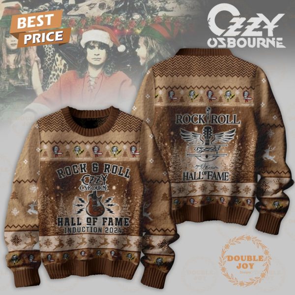 Rock & Roll Ozzy Osbourne Hall Of Fame Induction 2024 Sweater