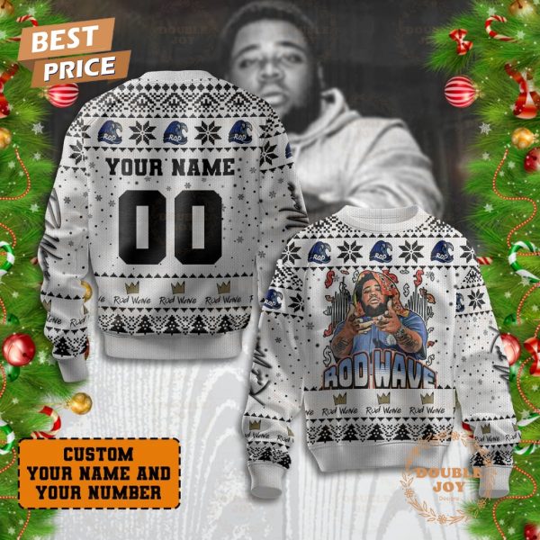 Rod Wave Merry Xmas 2024 Custom Name Sweater