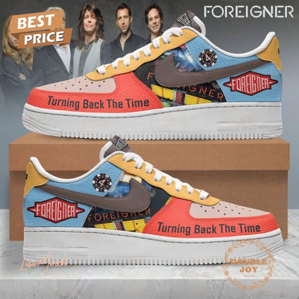 Foreigner Rock Band Turning Back The Time Air Force 1 Sneakers