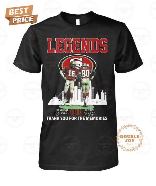 San Francisco 49ers Legends Thank You For The Memories T-Shirt