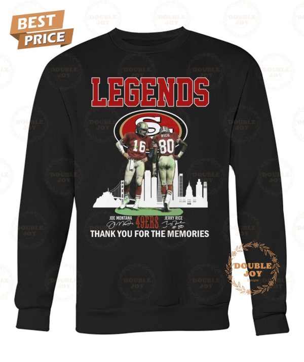 San Francisco 49ers Legends Thank You For The Memories T-Shirt