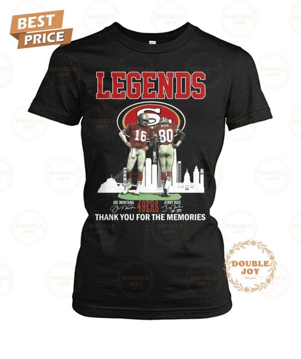 San Francisco 49ers Legends Thank You For The Memories T-Shirt