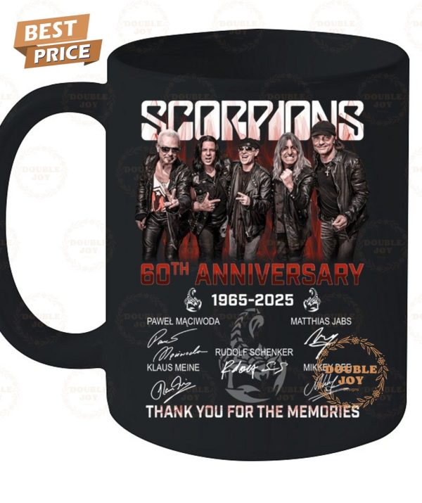 Scorpions 60th Anniversary 1965-2025 Thank You For The Memories T-Shirt