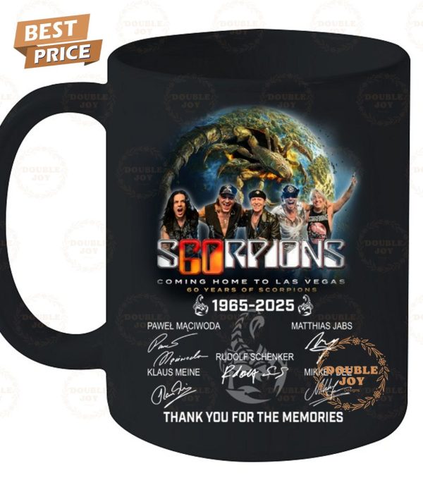 Scorpions Coming Home To Las Vegas 60th Anniversary 1965-2025 Thank You For The Memories T-Shirt