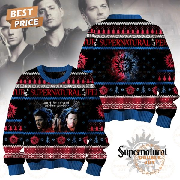 Supernatural TV Show Don’t Be Afraid Of The Dark_ Christmas Sweater