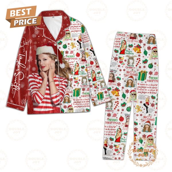 Taylor Swift Never Be So Kind You Forget To Be Clever Never Be So Clever You Forget To Be Kind Christmas Pajamas Set