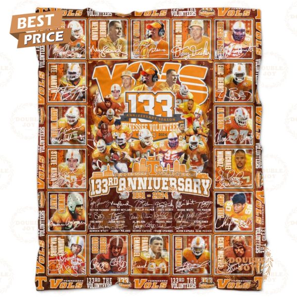 Tennessee Volunteers 133rd Anniversary 1891-2024 Fleece Blanket