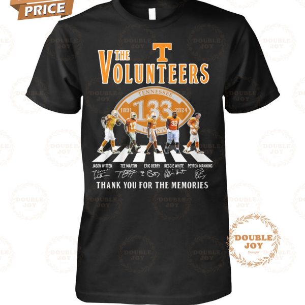 Tennessee Volunteers 133th 1891-2024 Thank You For The Memories T-Shirt