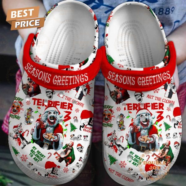 Terrifier 3 My Heart Belongs To Art Seasons Greetings Crocs